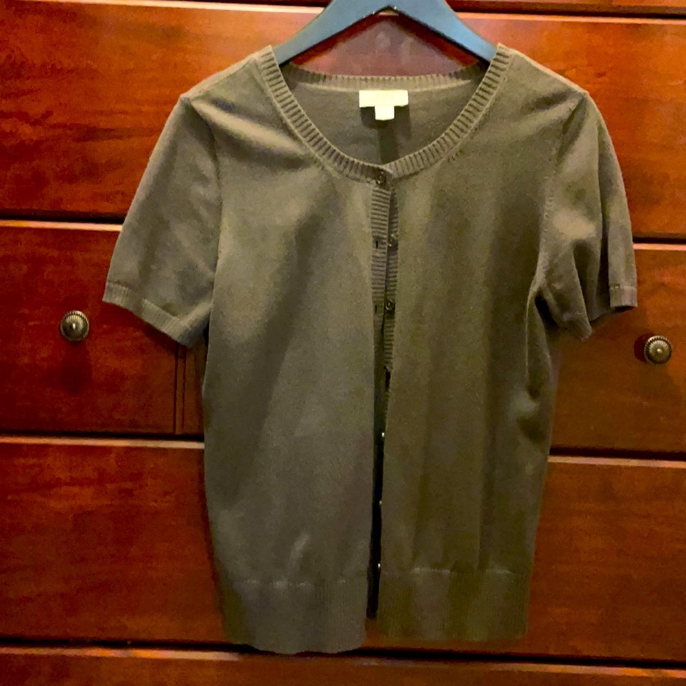 Ann Taylor Loft cotton short sleeve cardigan!